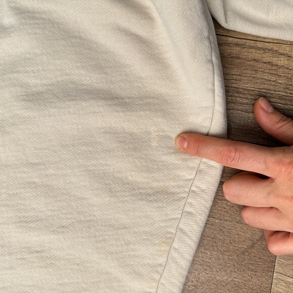 Vintage‎ 90s Disney Sweatshirt Men's Large Beige Athletic Mickey Mouse 4936 - Picture 7 of 14